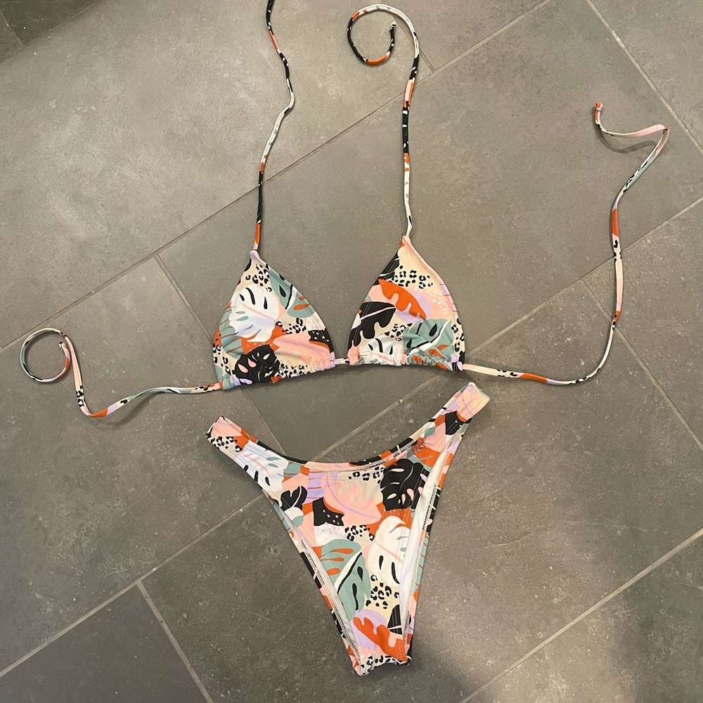 Tropical Print Bikini